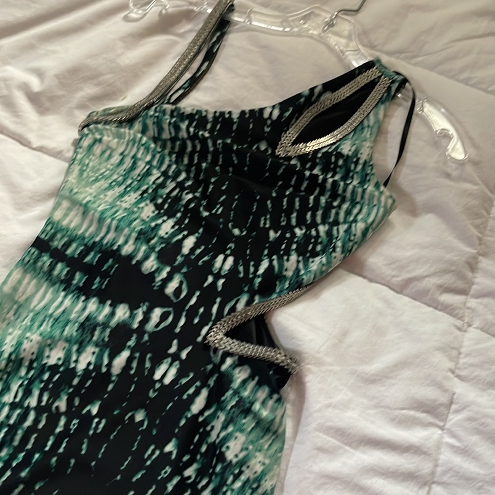 Bebe snake Python green cutout dress!! - Picture 2 of 8